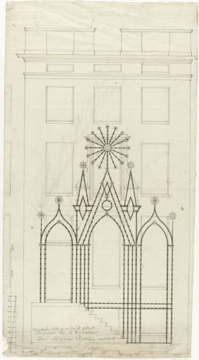 Design for the illumination at the house of Mayor Hasselaer in Amsterdam, 1788