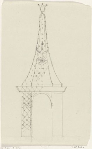 Design for the illumination of a house in Amsterdam, 1788