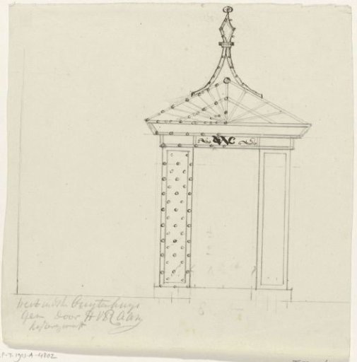 Design for the illumination of the West-Indische buitenhuis in Amsterdam, 1788