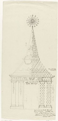 Design for the illumination of the West-Indisch Huis in Amsterdam, 1788