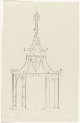 Design for the illumination of a house in Amsterdam, 1788