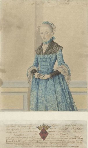 Portrait of Maria van IJsseldijk, Standing Half-Length