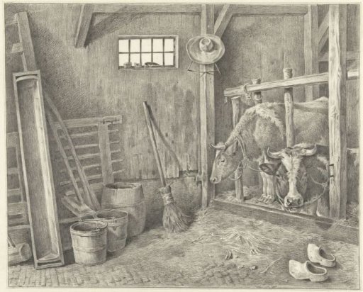 Stable with two cows