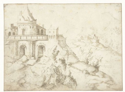 Landscape with Round Tower on a Plateau