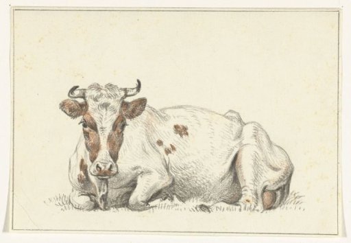 Recumbent Cow, Facing Left