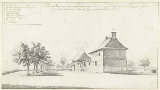 View of the Residence on the Palmeneribo Plantation
