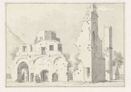 The ruin of the Abbey in Rijnsburg