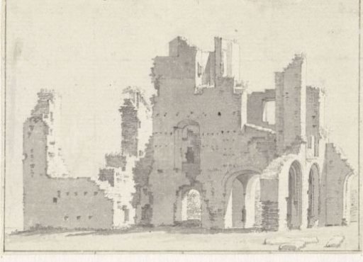 The ruin of the Abbey in Rijnsburg