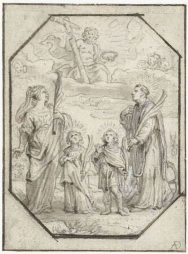 Christ Appears to Four Saints