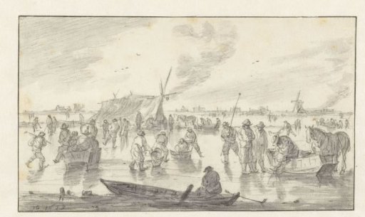 Ice pleasure on a wide river