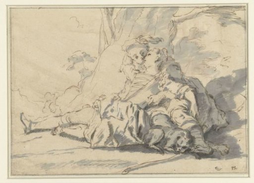 Courting Couple in a Landscape