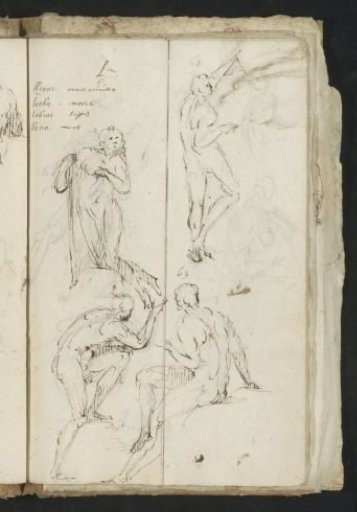 Nude men in various poses