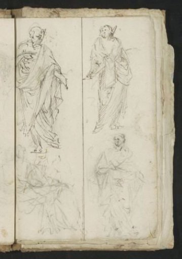 Figures in togas