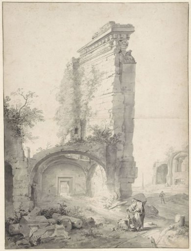 The anointing of David among the ruins of the Forum Romanum