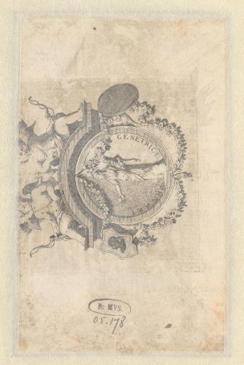 Coat of arms with a medallion