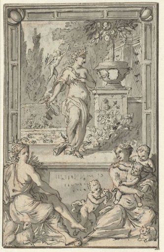 Charity and Faith (?) for a frame