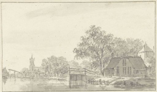 Village View with River