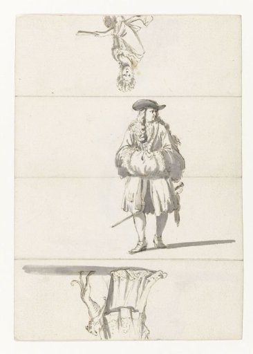 Fold-out Sheet with Figure Studies