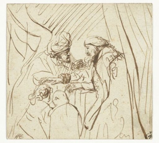 Jacob Blessing Ephraim and Manasseh, the Sons of Joseph