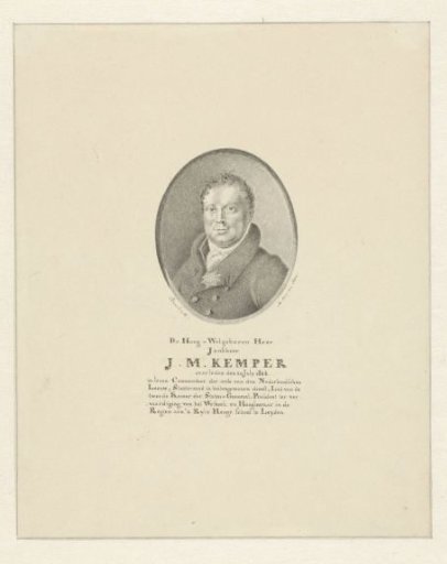 Portrait of Jonkheer J.M. Kemper