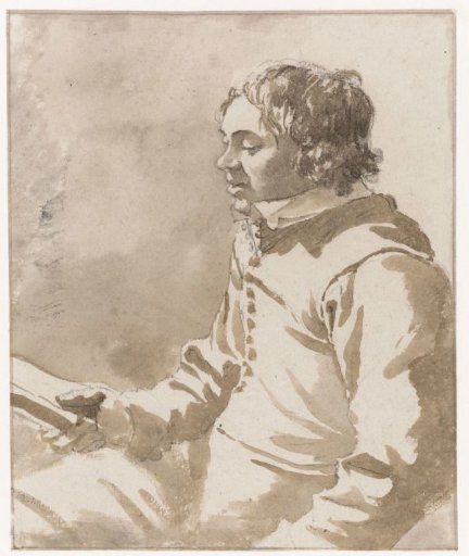 Portrait of Jacobus van Ewijk Reading a Book