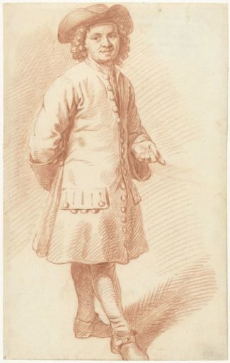 Portrait of the artist Adam Silo, full-length