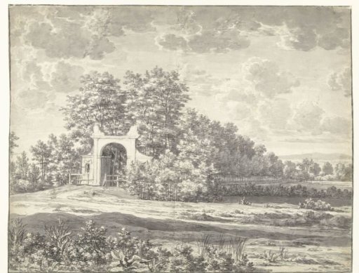 Gate at the entrance to a country house
