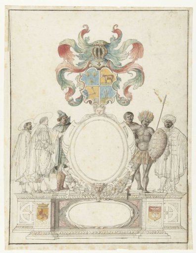 Cartouche for a map