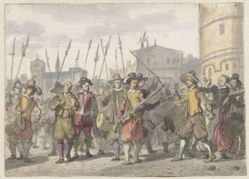 Riot at the Condemnation of Cornelis Halewijn and Herman Jansz. in Antwerp in 1559