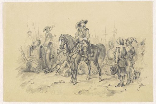 Historical scene with warriors