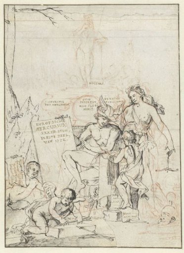 Design for title page for the European Mercury