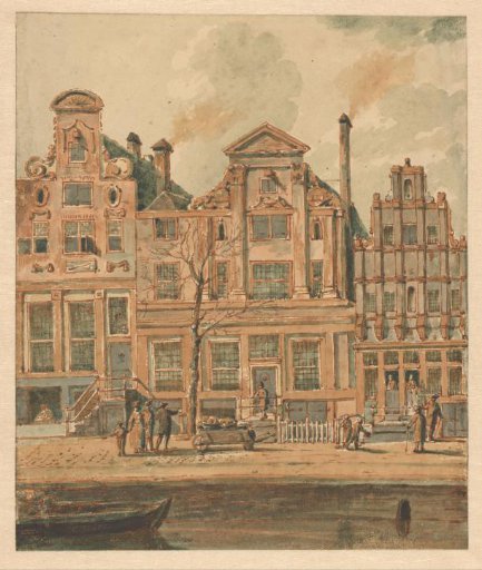 Houses on the Keizersgracht, demolished in 1787 for the construction of Felix Meritis