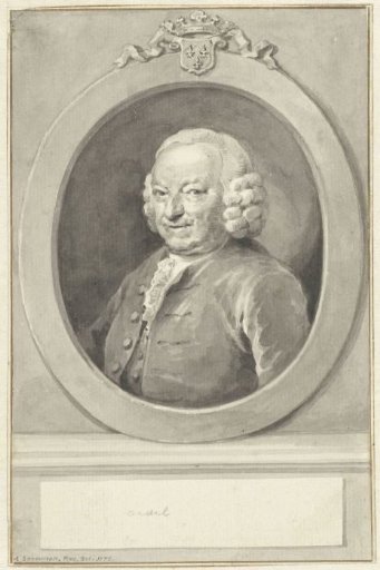 Portrait of Johan Hudde Dedel, in oval, to the left