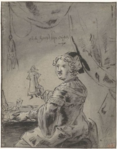 Woman with a doll