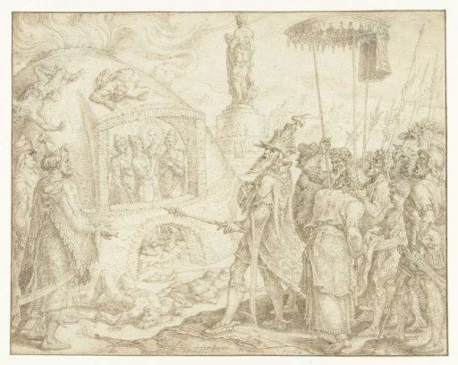 Nebuchadnezzar Wondering at the Presence of Four Youths in the Fiery Furnace