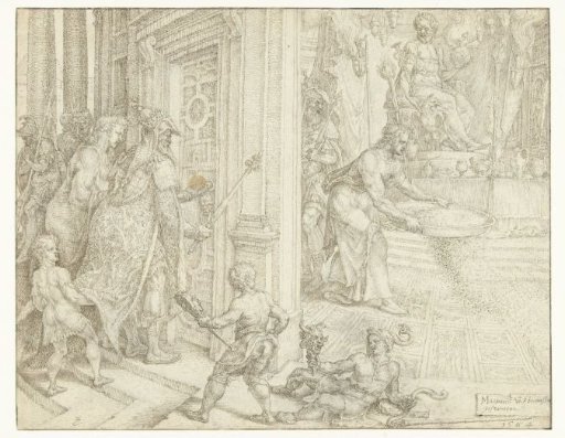 Daniel Scatters Ash on the Temple Floor