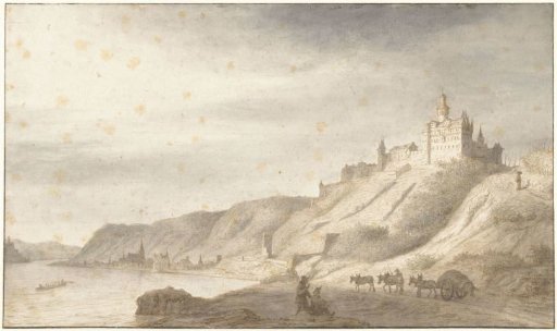 Castle Rheinfels near St. Goar on the Rhine