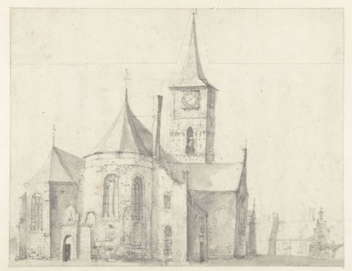 Romanesque Church, Seen from the Northeast