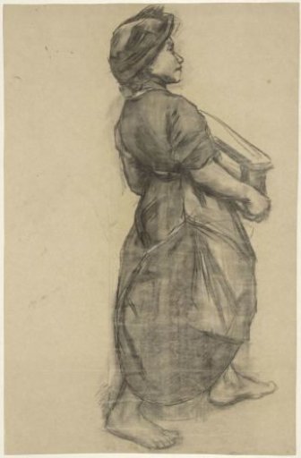 Female worker in a brickworks