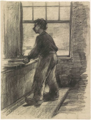 Worker in the cotton dyeing house