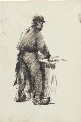Worker in the cotton dyeing works