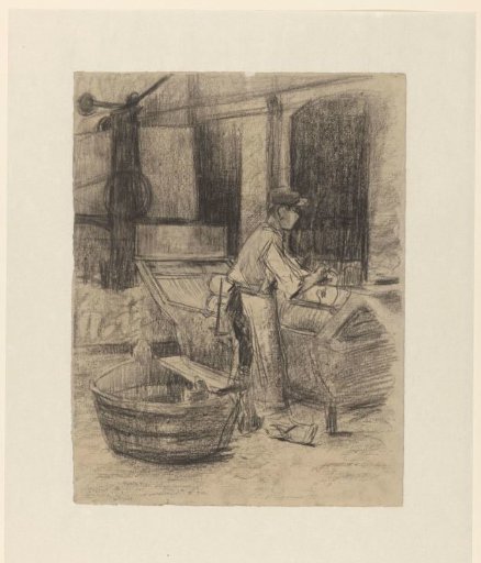 In the cotton dyeing works