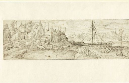 Village on a river