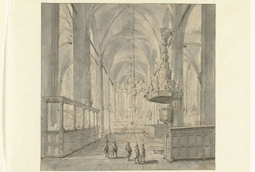 Interior of the St. Michael's Church in Zwolle
