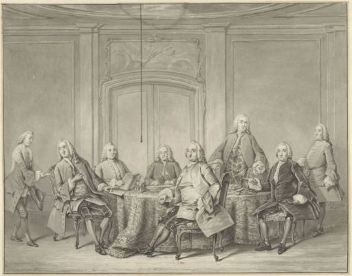 The Inspectors of the Collegium Medicum at Amsterdam in 1756