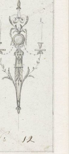Design for a candelabrum (No. 12)