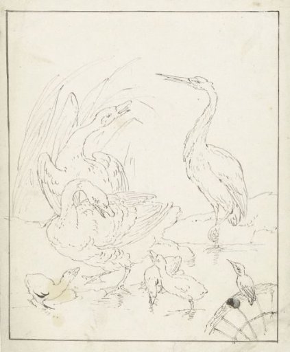 Design for a wall decoration: a panel with birds