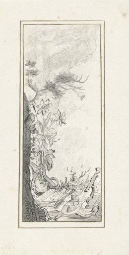 Design for a Room Decoration: Attributes of Apollo, for the Morning (?)