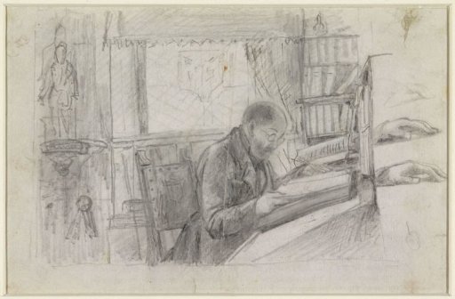 Frederik Verachter at his desk in the archives