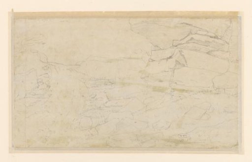 Sketch of Rocks Along a Road